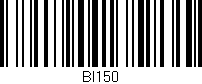 Código de barras (EAN, GTIN, SKU, ISBN): 'BI150'