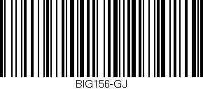 Código de barras (EAN, GTIN, SKU, ISBN): 'BIG156-GJ'