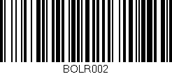Código de barras (EAN, GTIN, SKU, ISBN): 'BOLR002'