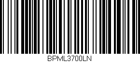 Código de barras (EAN, GTIN, SKU, ISBN): 'BPML3700LN'