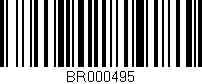 Código de barras (EAN, GTIN, SKU, ISBN): 'BR000495'