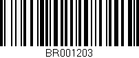 Código de barras (EAN, GTIN, SKU, ISBN): 'BR001203'