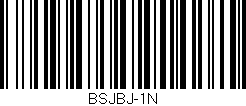 Código de barras (EAN, GTIN, SKU, ISBN): 'BSJBJ-1N'
