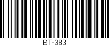 Código de barras (EAN, GTIN, SKU, ISBN): 'BT-383'