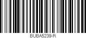 Código de barras (EAN, GTIN, SKU, ISBN): 'BUBA5239-R'