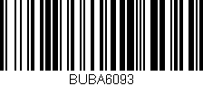 Código de barras (EAN, GTIN, SKU, ISBN): 'BUBA6093'