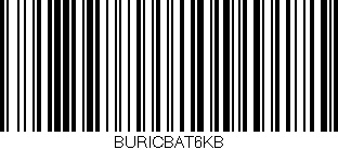 Código de barras (EAN, GTIN, SKU, ISBN): 'BURICBAT6KB'