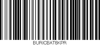 Código de barras (EAN, GTIN, SKU, ISBN): 'BURICBAT6KPR'
