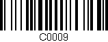Código de barras (EAN, GTIN, SKU, ISBN): 'C0009'