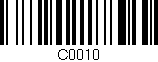 Código de barras (EAN, GTIN, SKU, ISBN): 'C0010'