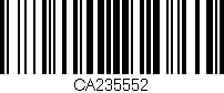 Código de barras (EAN, GTIN, SKU, ISBN): 'CA235552'