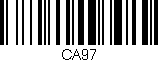 Código de barras (EAN, GTIN, SKU, ISBN): 'CA97'