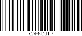 Código de barras (EAN, GTIN, SKU, ISBN): 'CAFND01P'