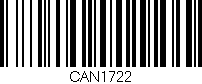 Código de barras (EAN, GTIN, SKU, ISBN): 'CAN1722'