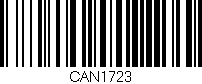 Código de barras (EAN, GTIN, SKU, ISBN): 'CAN1723'