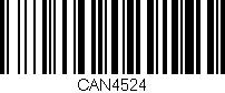 Código de barras (EAN, GTIN, SKU, ISBN): 'CAN4524'