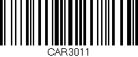 Código de barras (EAN, GTIN, SKU, ISBN): 'CAR3011'