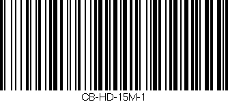 Código de barras (EAN, GTIN, SKU, ISBN): 'CB-HD-15M-1'