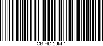 Código de barras (EAN, GTIN, SKU, ISBN): 'CB-HD-20M-1'