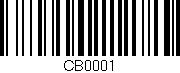 Código de barras (EAN, GTIN, SKU, ISBN): 'CB0001'