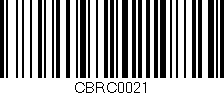 Código de barras (EAN, GTIN, SKU, ISBN): 'CBRC0021'