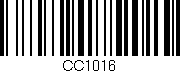 Código de barras (EAN, GTIN, SKU, ISBN): 'CC1016'