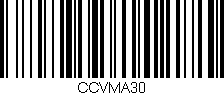 Código de barras (EAN, GTIN, SKU, ISBN): 'CCVMA30'