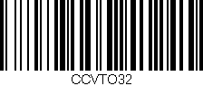 Código de barras (EAN, GTIN, SKU, ISBN): 'CCVTO32'