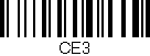 Código de barras (EAN, GTIN, SKU, ISBN): 'CE3'