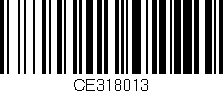 Código de barras (EAN, GTIN, SKU, ISBN): 'CE318013'