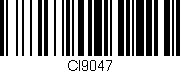 Código de barras (EAN, GTIN, SKU, ISBN): 'CI9047'