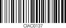 Código de barras (EAN, GTIN, SKU, ISBN): 'CIAC0137'