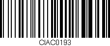 Código de barras (EAN, GTIN, SKU, ISBN): 'CIAC0193'