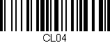 Código de barras (EAN, GTIN, SKU, ISBN): 'CL04'