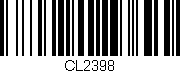 Código de barras (EAN, GTIN, SKU, ISBN): 'CL2398'