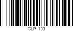 Código de barras (EAN, GTIN, SKU, ISBN): 'CLR-103'