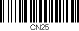 Código de barras (EAN, GTIN, SKU, ISBN): 'CN25'