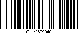 Código de barras (EAN, GTIN, SKU, ISBN): 'CNA7609040'