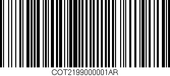 Código de barras (EAN, GTIN, SKU, ISBN): 'COT2199000001AR'
