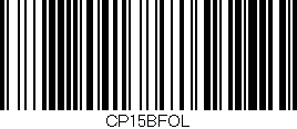 Código de barras (EAN, GTIN, SKU, ISBN): 'CP15BFOL'