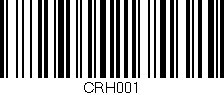 Código de barras (EAN, GTIN, SKU, ISBN): 'CRH001'
