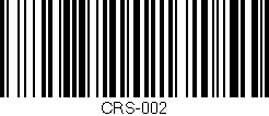 Código de barras (EAN, GTIN, SKU, ISBN): 'CRS-002'