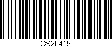 Código de barras (EAN, GTIN, SKU, ISBN): 'CS20419'