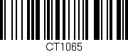 Código de barras (EAN, GTIN, SKU, ISBN): 'CT1065'