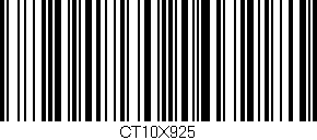 Código de barras (EAN, GTIN, SKU, ISBN): 'CT10X925'