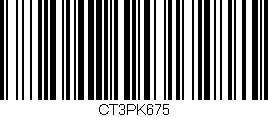 Código de barras (EAN, GTIN, SKU, ISBN): 'CT3PK675'