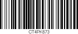 Código de barras (EAN, GTIN, SKU, ISBN): 'CT4PK673'