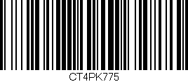 Código de barras (EAN, GTIN, SKU, ISBN): 'CT4PK775'