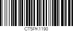 Código de barras (EAN, GTIN, SKU, ISBN): 'CT5PK1190'