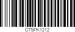 Código de barras (EAN, GTIN, SKU, ISBN): 'CT5PK1212'